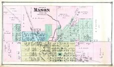 Mason - North, Ingham County 1874 with Lansing